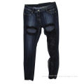 Women's Denim Jeans with 5 Pockets, Made of 100% Cotton